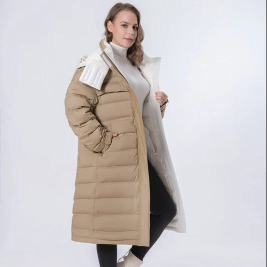 Light Weight Soft Warm Material Coat Women Packable Down Jacket Casual