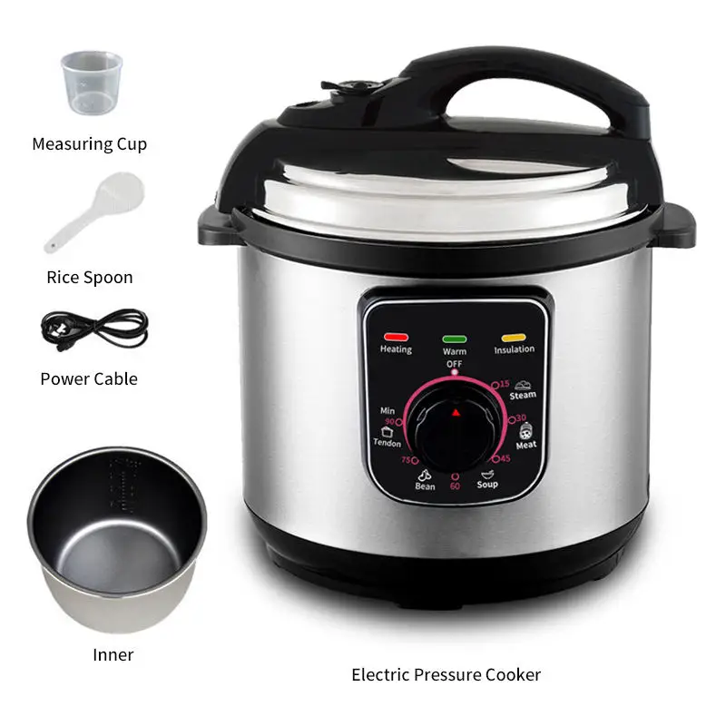 Guangzhou 4L 5L 6L Capacity Optional 8 In 1 Multifunction Manual Multicooker Electric Pressure Cookers For Restaurant