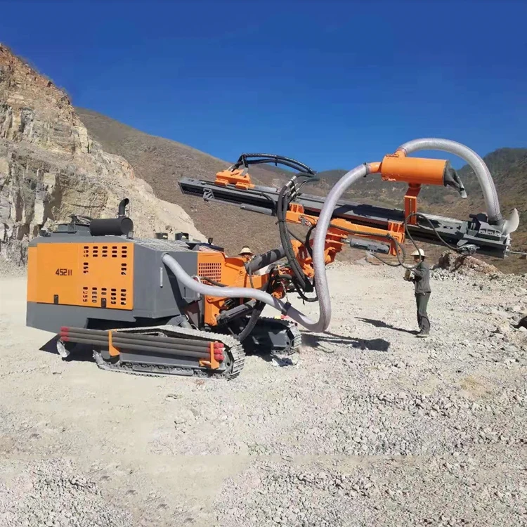 Dth Drilling Rig Mining Blasting Hole Depth 30m Hydraulic Crawler Mining Drilling Rig With Air Compressor