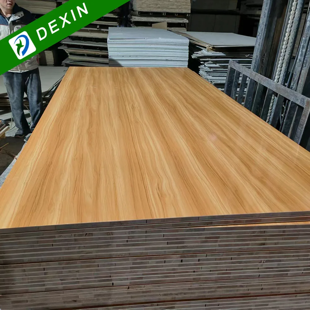 E0 E1 E2 Grade 18mm White Melamine Faced Block Board/Blockboard for Furniture