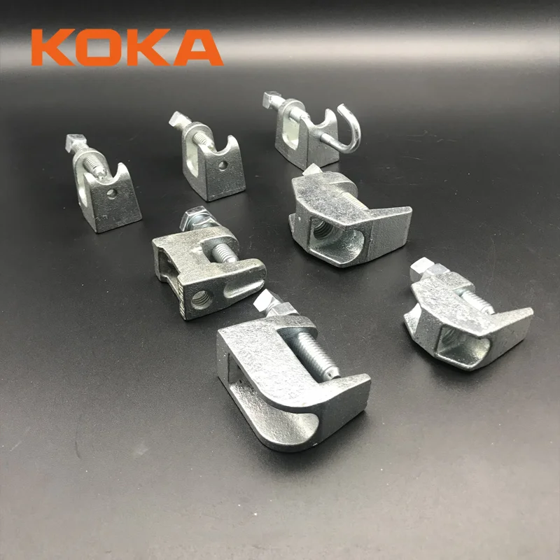 Highcraft DMCT-HF38-10 Junior Beam Wall Ceiling Mount Vertical Piping Support-Clamp for Copper, PVC Tubing, 3/8 in, Electro