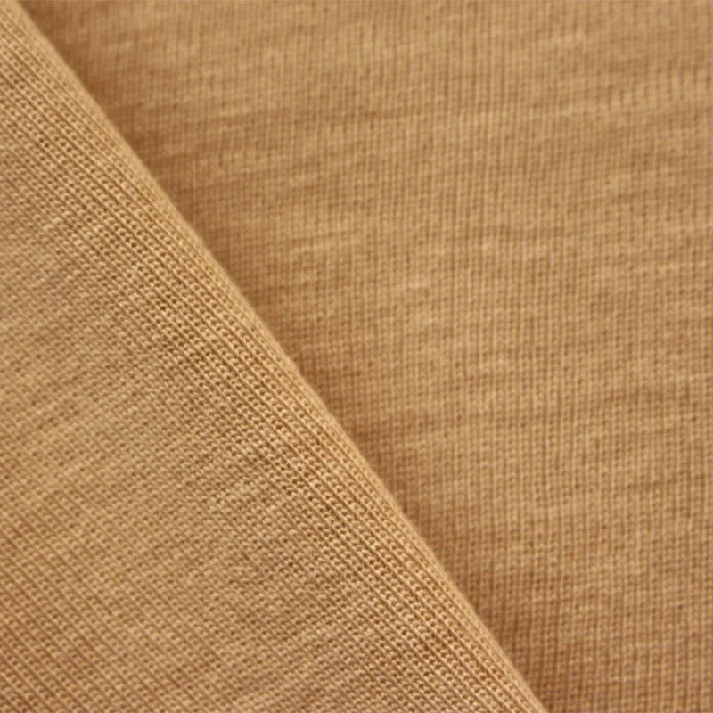 ready stock Blend wool fabric 80% acrylic 20% wool 1*1 rib soft skin-friendly knitting fabric for Cardigan