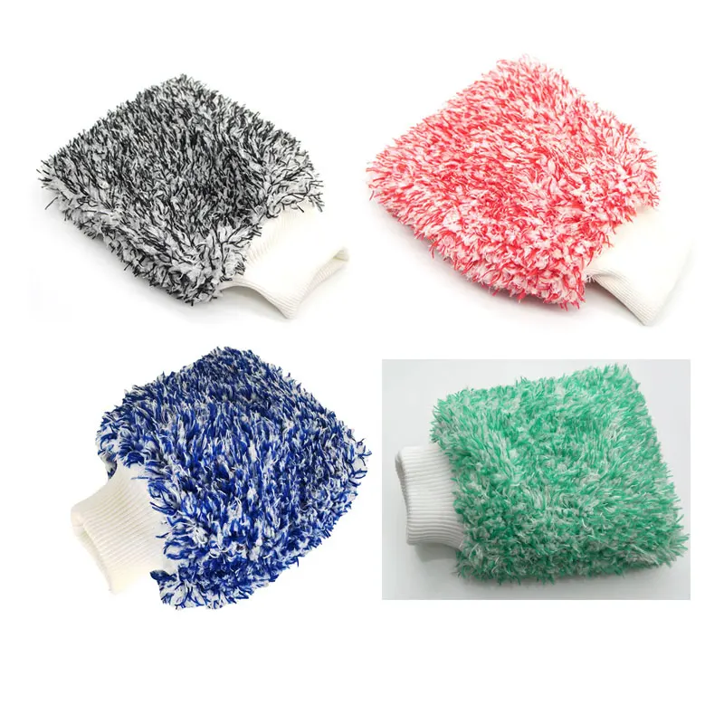 Car Detailing Equipment 28x20cm Super Microfiber Ultra Absorbent Car Cleaning Towel Wash Mitt