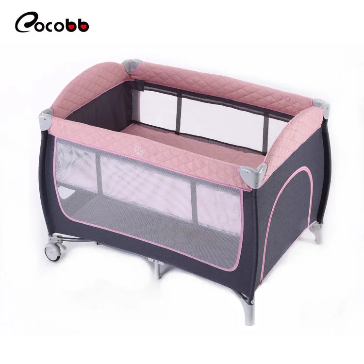Lovely pink Multi Functional Breathable Cot Cradle  Bed Baby  portable cribs