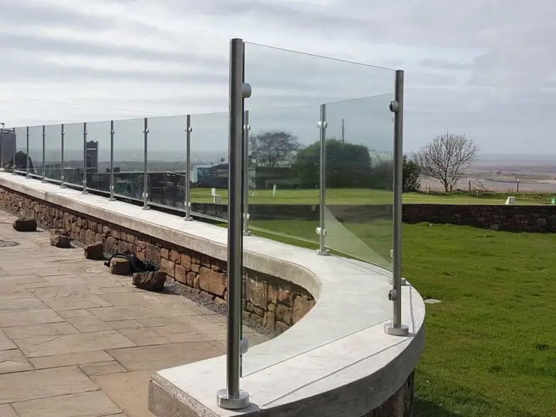 Outside Balcony Glass railing/Stainless Steel Handrail/ U Channel glass railing