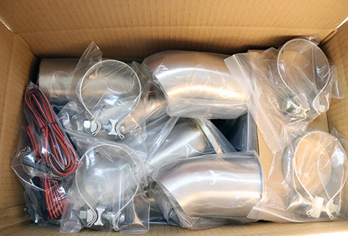 Factory Custom 3inch 2.5 inch Y Pipe Electric Exhaust Cutout Pipe for Exhaust Bypass Valve Remote Button Stainless Steel