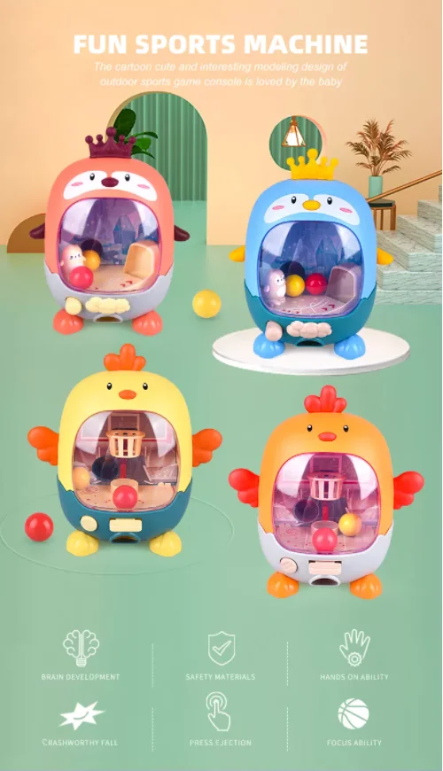 Kids shooting basketball playing football plastic toy fingertip machine desktop sport game