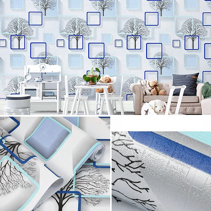 Floral Wallpaper Peel And Stick Vinyl Wall Paper Sticker Self-Adhesive Wallpaper Roll for Home Furniture Decorative