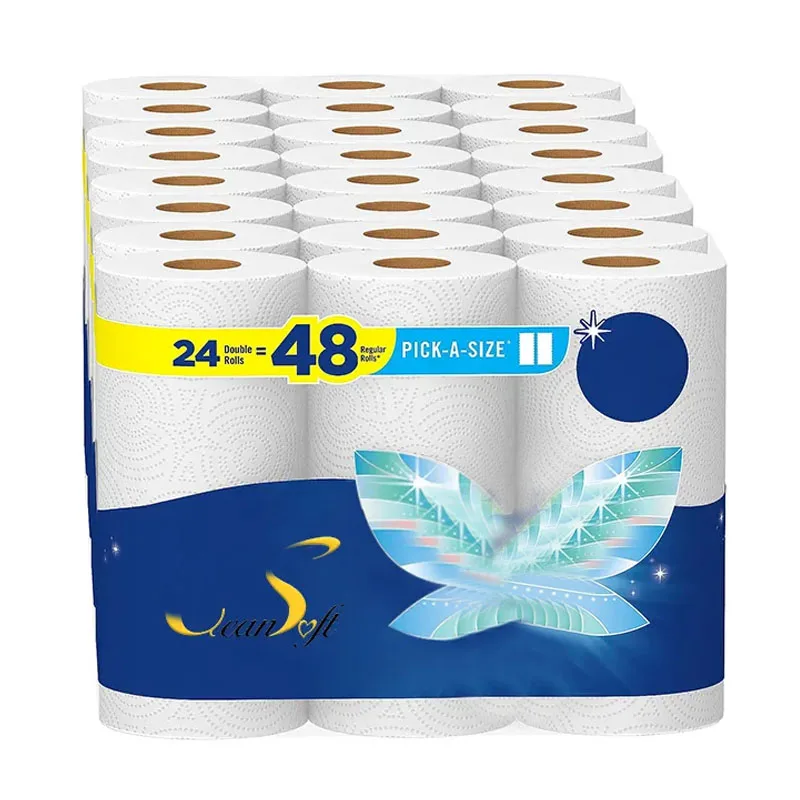 180sheets 3Ply White Soft Toilet Tissue Paper Roll Toilet Paper Roll Soft Bathroom Tissue