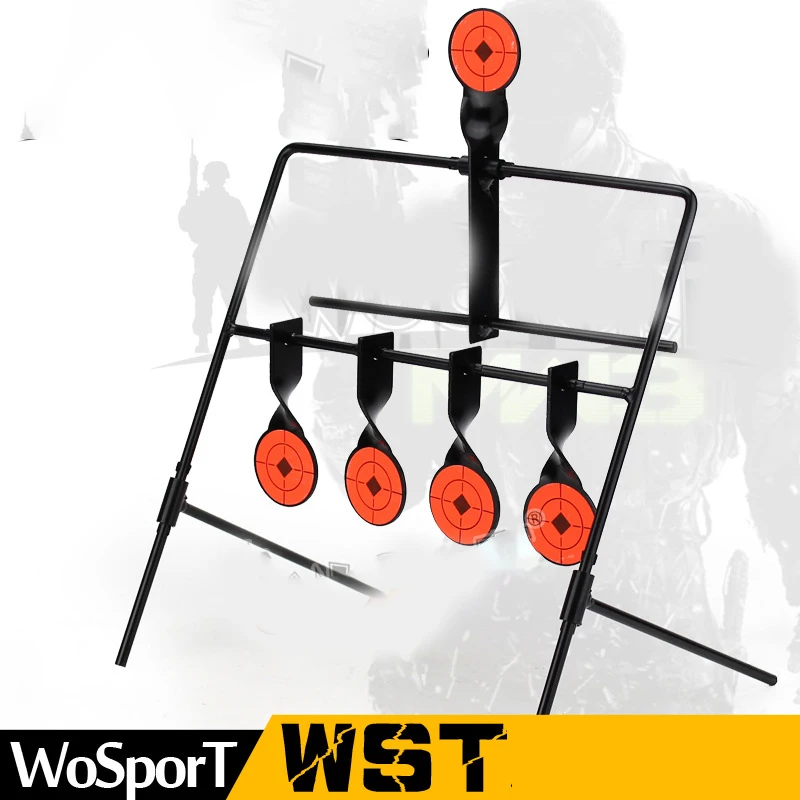 Stainless steel target shooting accessories hot selling explosive shooting practice target folding easy target