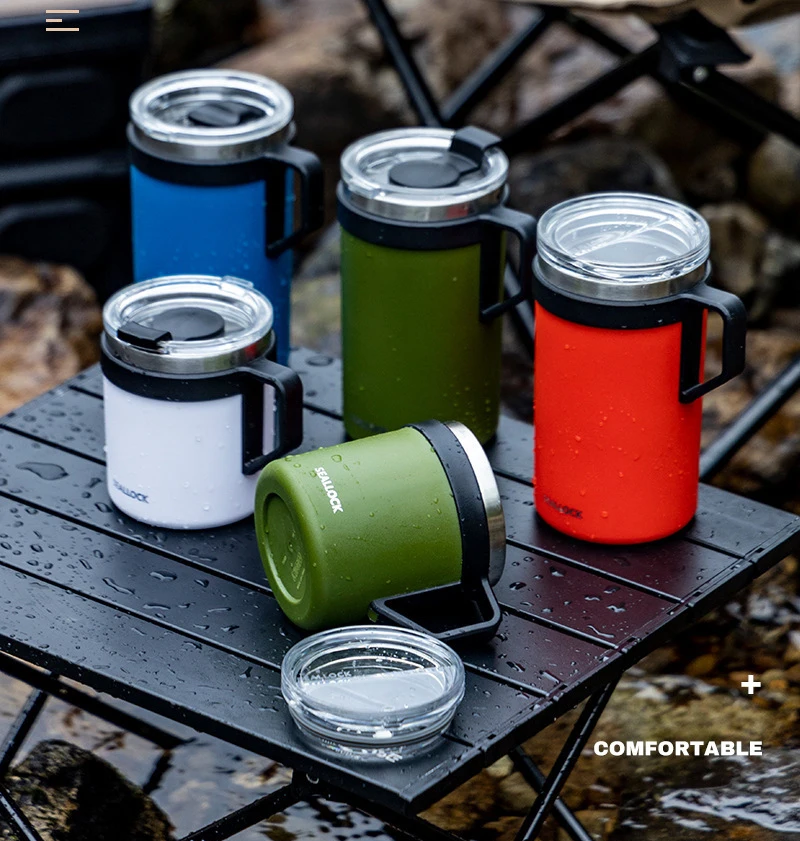 DD1923  Sealed Lids Stainless Steel Insulated Cup Car Coffee Outdoor BBQ Vacuum Tumbler Water Bottle Camping Mug