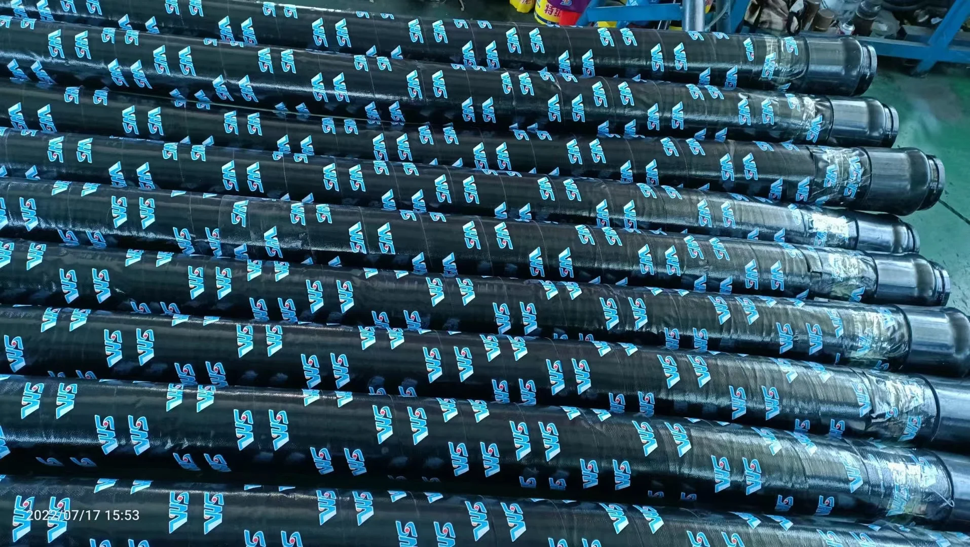 DN125 Pump Placing Disc CFG Rubber pipe Drilling machine Cement Fly-ash Grave 433497 Concrete Pump Rubber End Hose 233649005