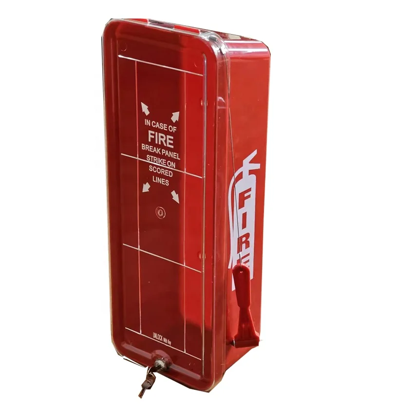 Plastic fire extinguisher box 5LB 10LB fire extinguisher cabinet with break hammer