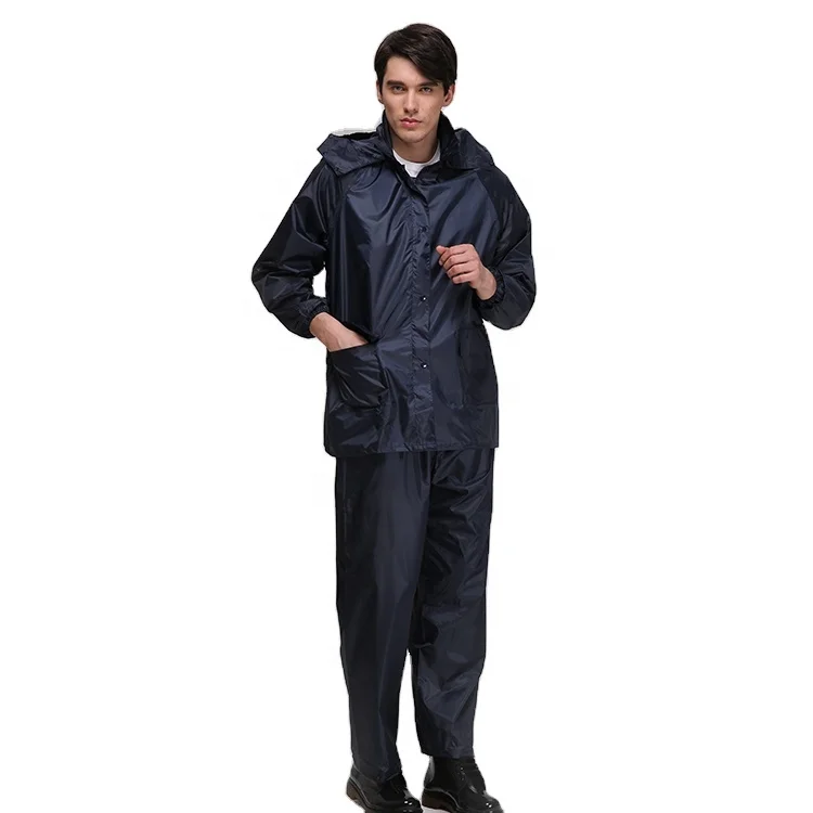 
Polyester reflective stripe black poncho raincoat 