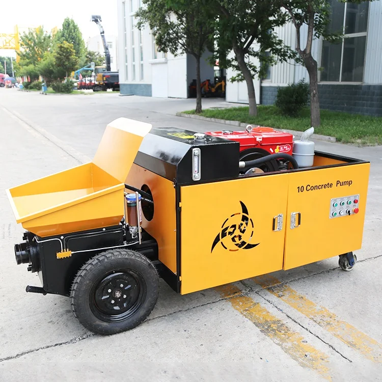 Small Stationary Auto Concrete Hydraulic Pump Concrete Pump Truck For Sale  Concrete Pump Trailer Price
