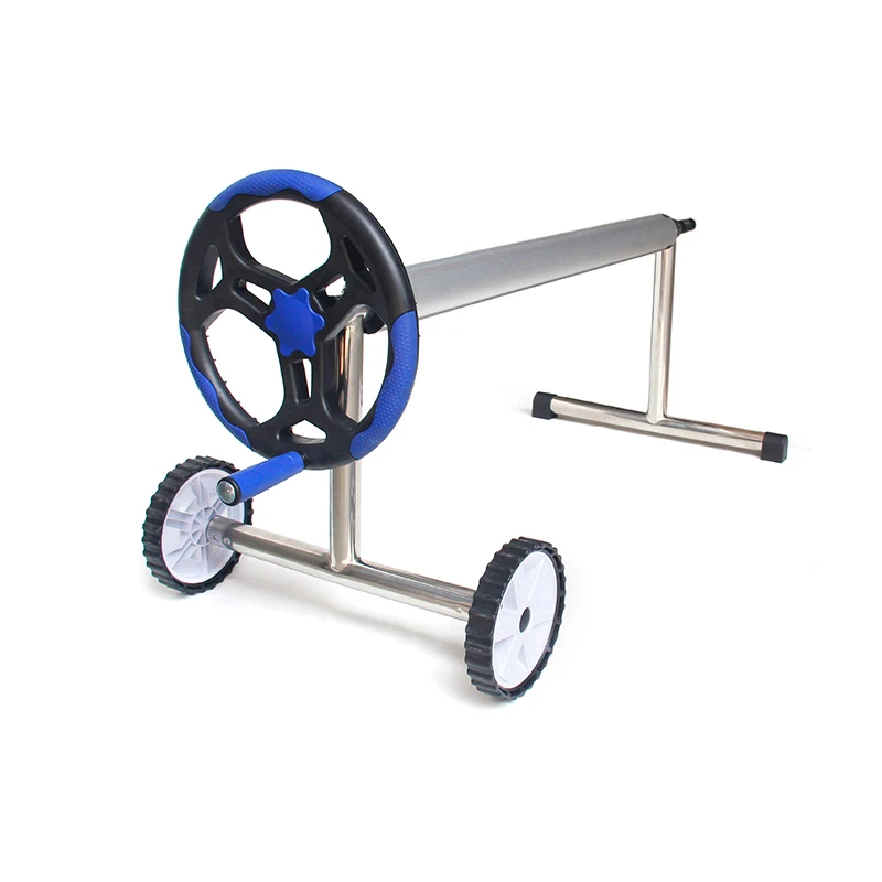 Swimming pool reel flexible stainless steel swimming pool cover roller for pool cover