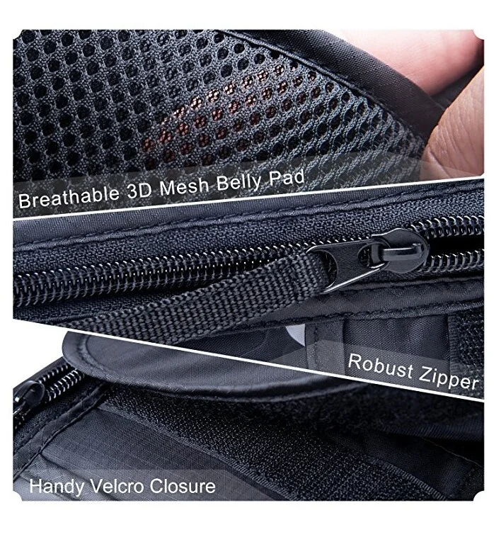 Custom Light Weight Nylon Crossbody Neck Pouch Bag Neck Stash RFID Blocking Shoulder Travel Body Wallet Passport Holder