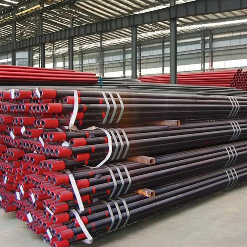 API 5CT Petroleum Casing Tube N80 L80 P110 J55 K55 Oil Pipe Section Drill Pipe 6m Length Welding Cutting Bending Punching