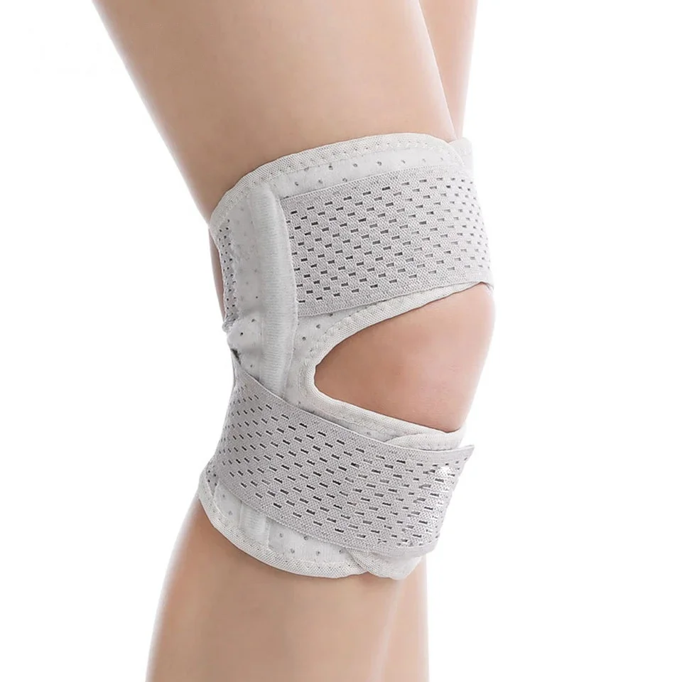 Breathable Mesh Adjustable Power Knee Brace Joint Support For Running
