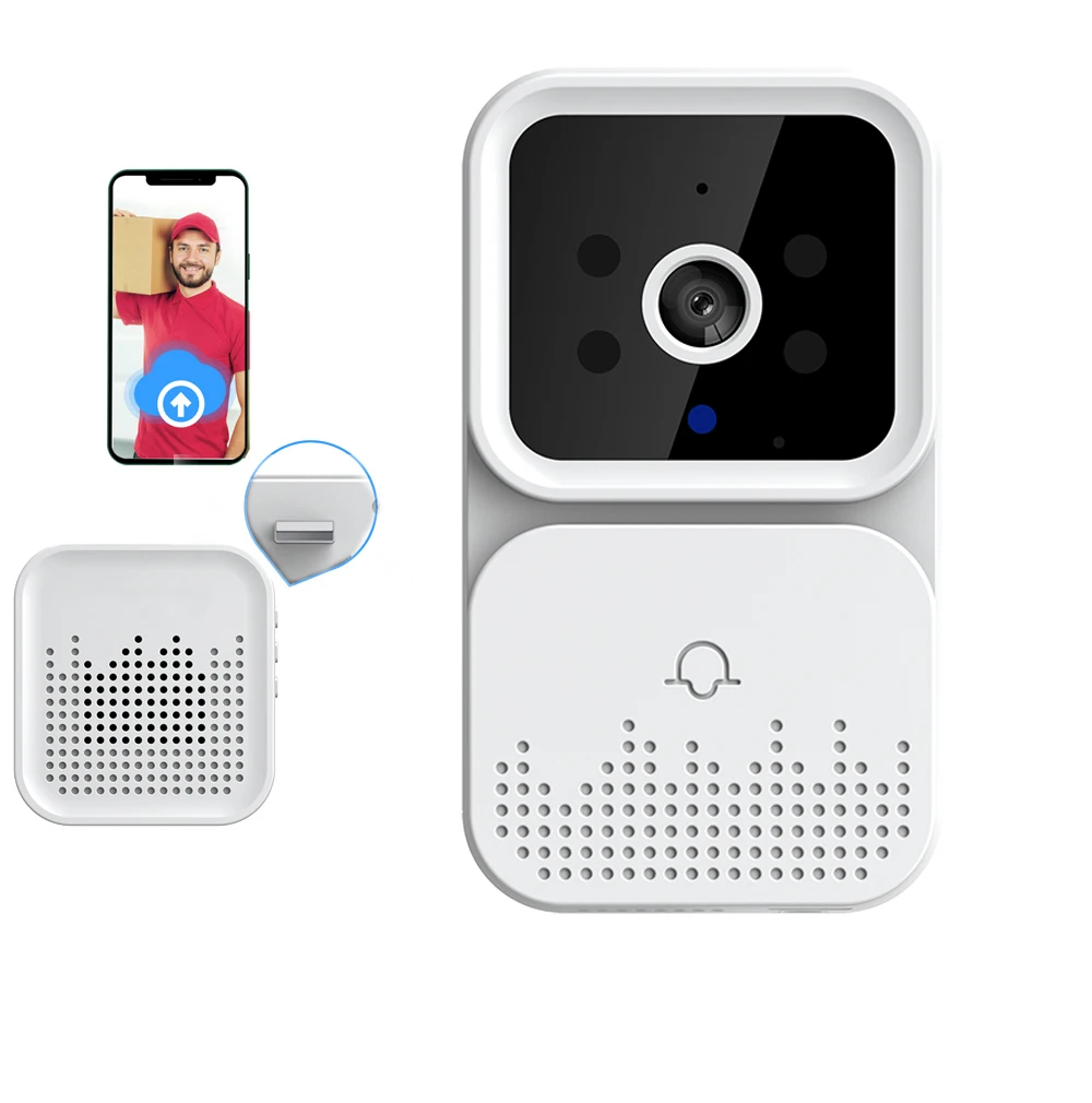 Hot Sale Tuya Video Doorbell Camera WIFI Smart Intercom Door Bell Wireless IP Camera For Apartments Security With Ring