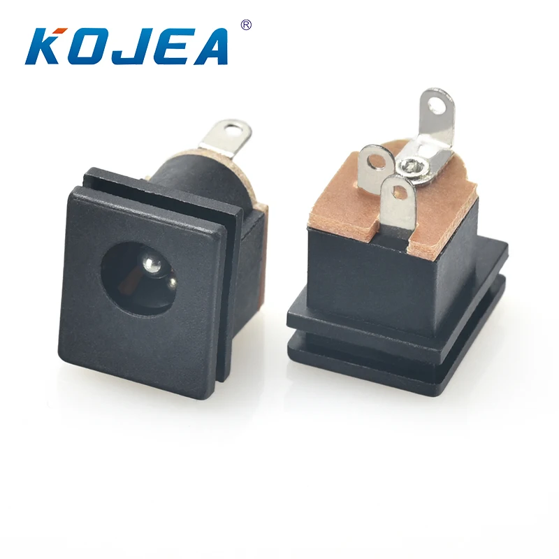 Industrial Black DC Power Jack Socket Connector Waterproof Electrical Socket Connector Plug