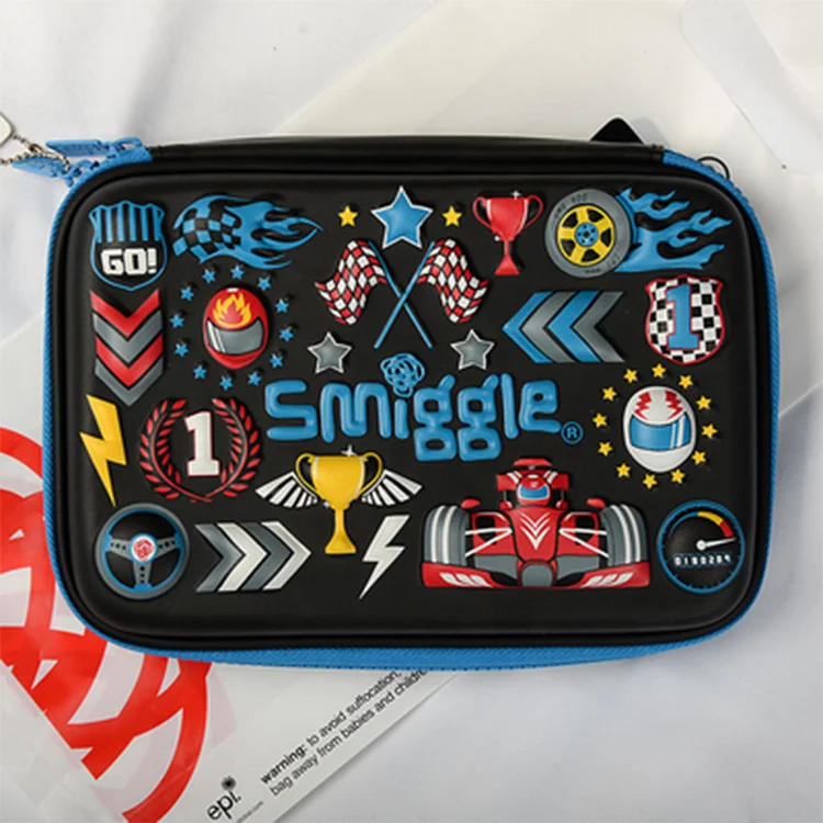  Модный персонализированный EVA Smiggle 2 боковой пенал оптом милые вместительные пеналы с принтом