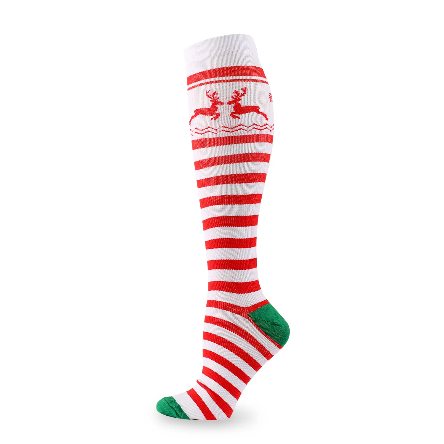 Wholesale Dress Socks High Quality Unisex Christmas Tube Varicose Veins Compression Socks for Running