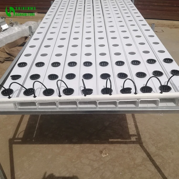 Hydroponic Growing System Square PVC Pipe  Used In  Agricultural Greenhouse