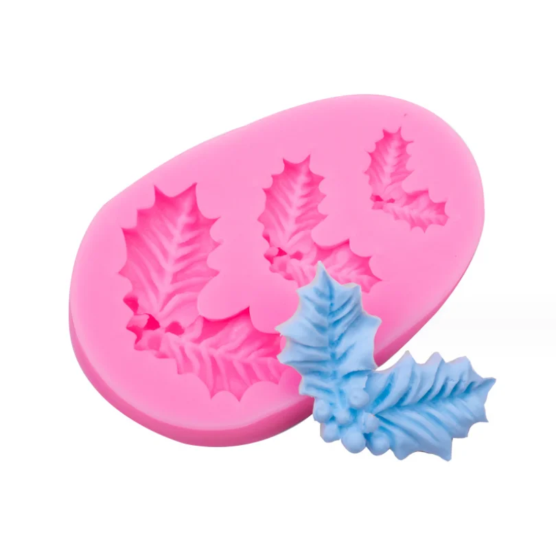 6 Pcs Christmas Liquid Silicone Fondant Molds Set 3D Cake Baking Tools For Chocolate Candy Cookie Decoration