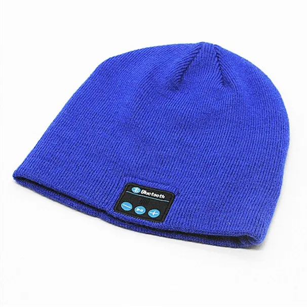 Bluetooth Beanie, Pom Pom Soft Knit Beanie Hat Built-in Speakers & Microphone for Winter Fitness Outdoor Sports
