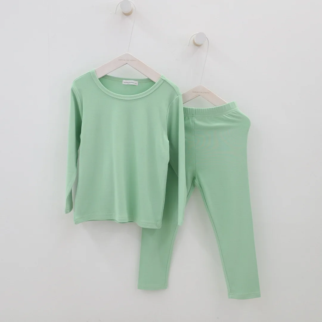 
Leesourcing-High quality breathable bamboo pajamas for baby kids pajama long sleeves 