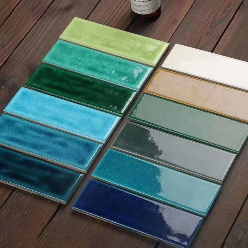 Nordic Morandi macaron small white brick bathroom kitchen bar bread brick full ceramic wall tile