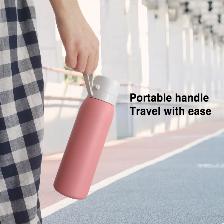 Stainless Steel Insulated Filtered Water Bottle Keep Ice/Cold and Hot Water for 24 h Reduce 99.9% of Chlorine Taste & Odor