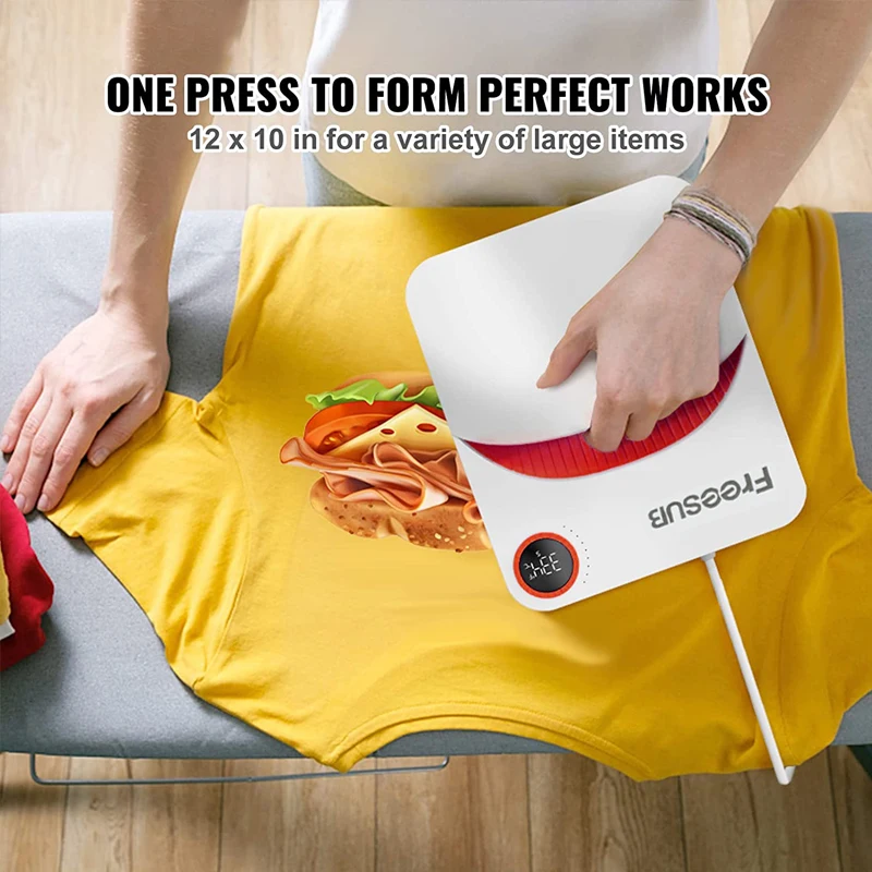 Freesub Easy to Operate sublimation machine portable tshirt printing machine hand easy heat press machines for t shirt F1210