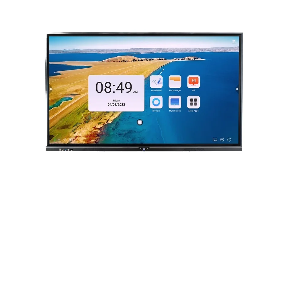 55 65 75 86 98 Inch Smart LCD Board 4K Touch Screen Digital Flat Panel Interactive Whiteboard Education Business OEM Indoor SDK