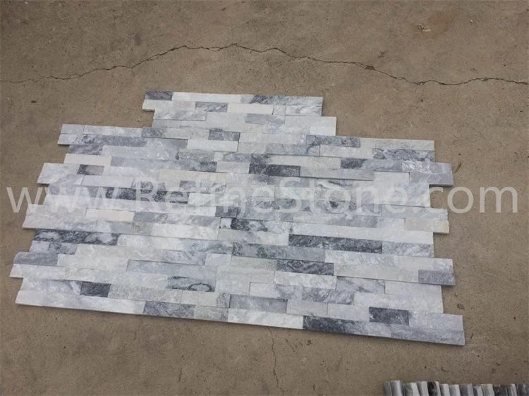 Cloudy Grey Quartzite Slate Culture Stone Wall Veneer