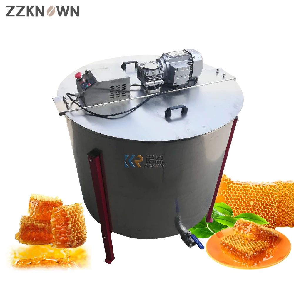High Quality 304 Series 6 Frames Horizontal Motor Radial Honey Extractor Electric Automatic Turnover Honey Extractor