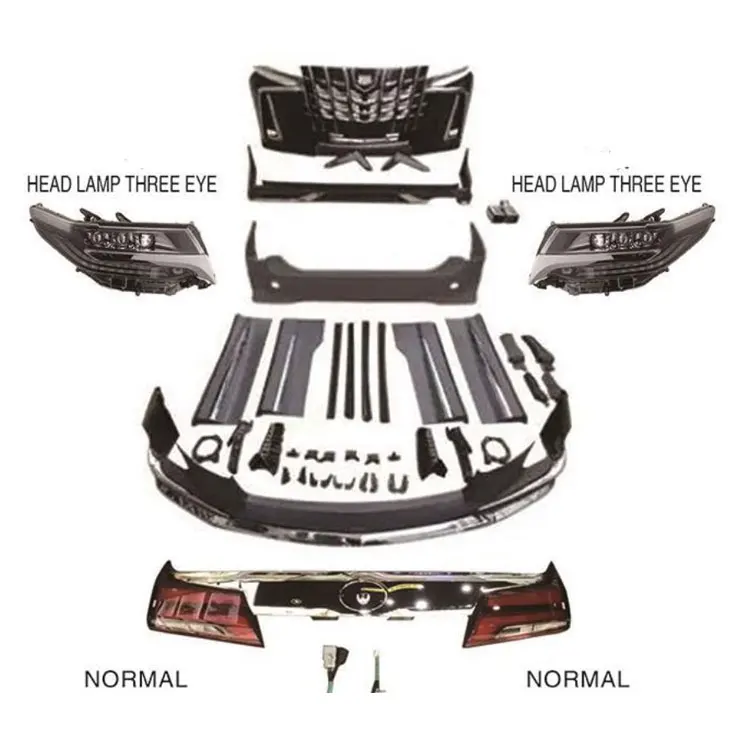 Factory Price Car Upgrade Body Kit Auto Parts For Toyota Alphard 2015 Upgrade to 2020 Facelift Body Kits