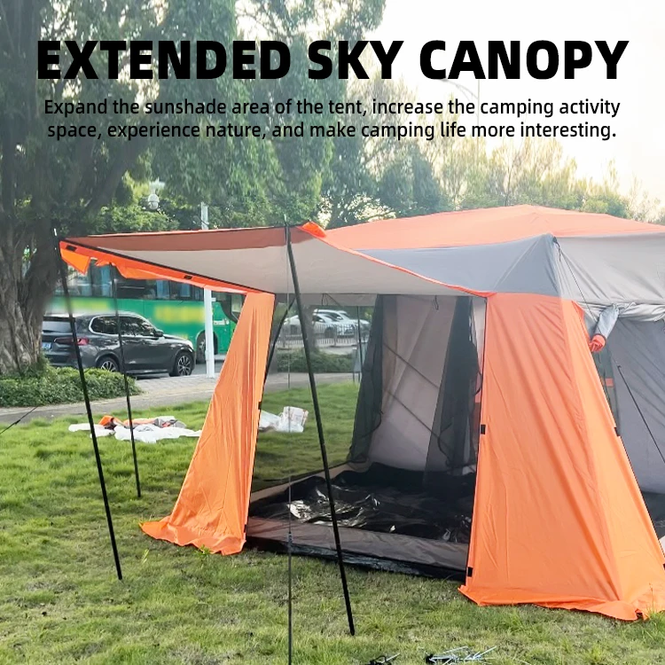 High-quality sky luxury canopy large family waterproof luxury  outdoor camping  tents