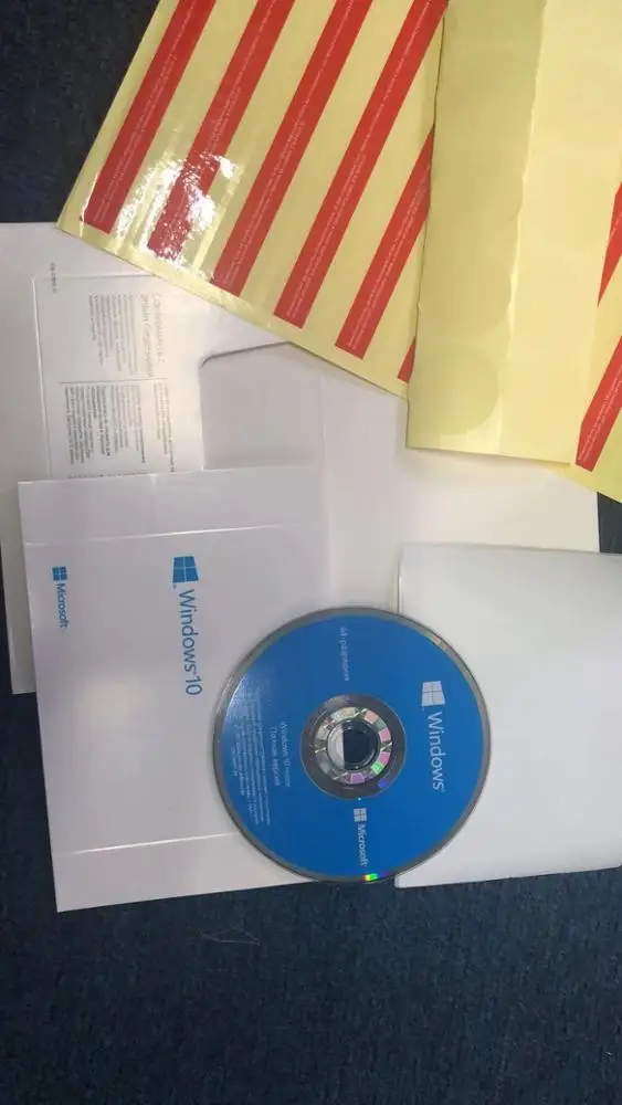 Original Russian Language FPP OEM  key Win 10 home oem russian dvd pack kw9-00132 Computer hardware software