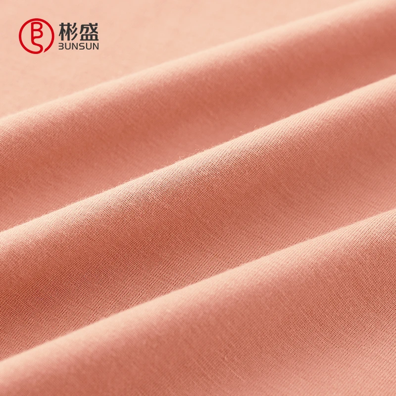 Прямая поставка в наличии 210gsm Tencel рубчик 94% модальный 6% спандекс удобная трикотажная ткань