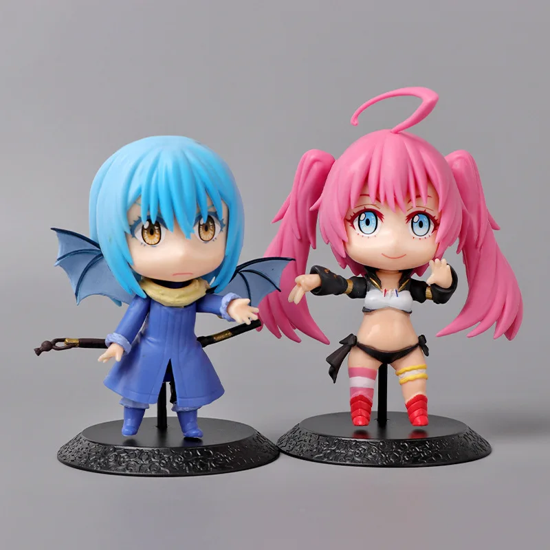 4 Pcs/Set Anime That Time I Got Reincarnated As a Slime Rimuru Cute Q Version Action Figure