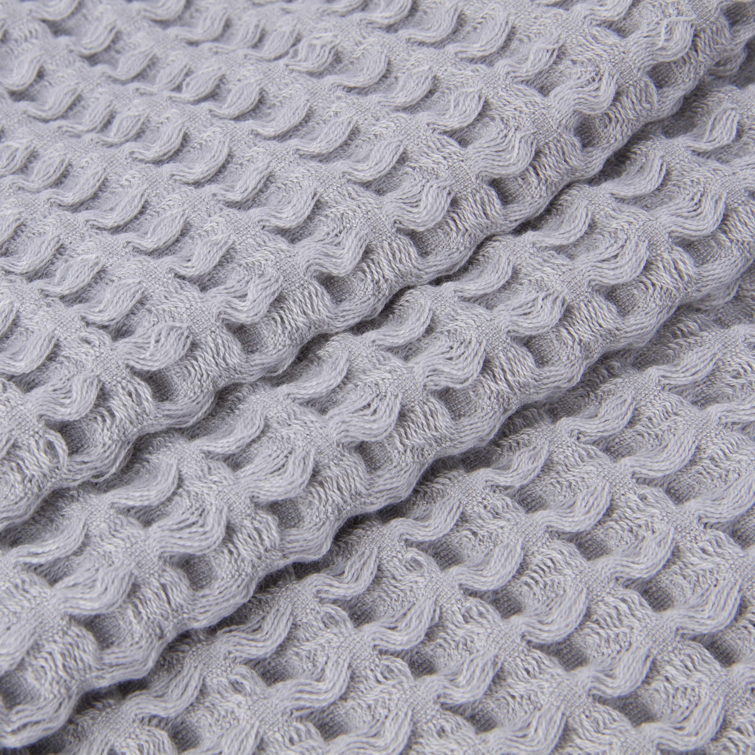 Anti Bacterial/Anti Odor/Anti Microbial Fabric Silver/Titanium/Cotton Waffle Face Towel