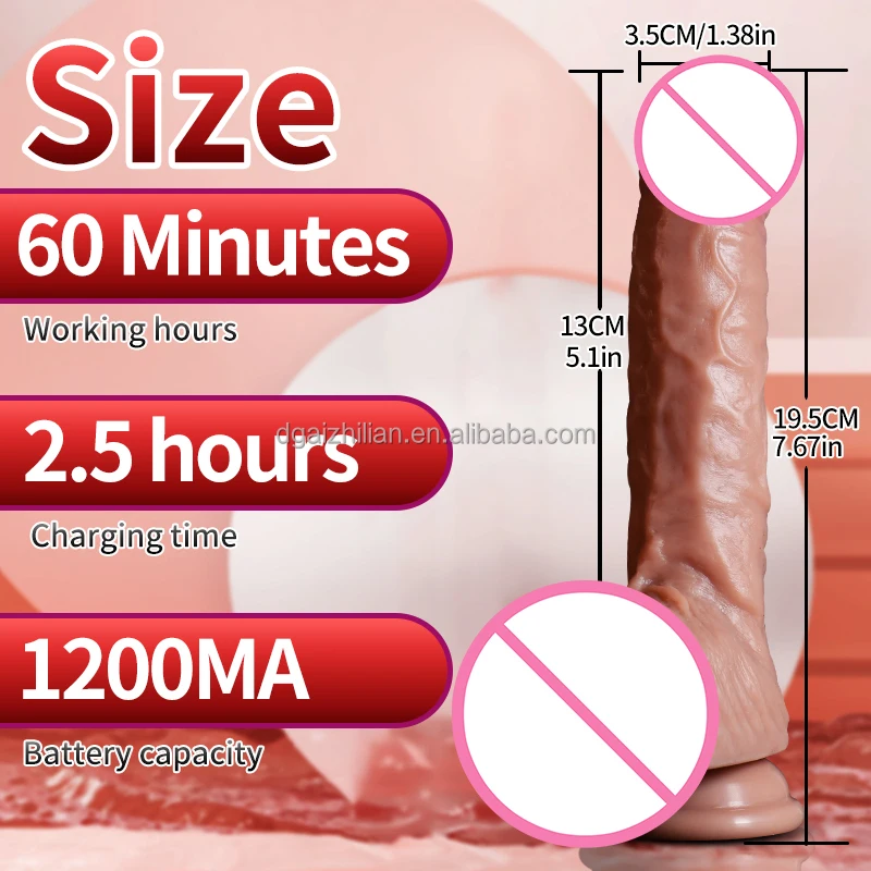 AIZHILIAN Thrustin Realistic Dildo Vibrator women Thick Rubber Penis Thrusting Heating Suction Cup Vibrator Dildos For Women