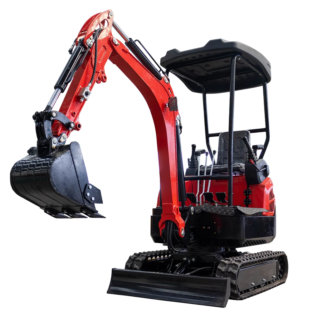 HT18 Hightop Hydraulic Crawler Mini Excavator 1.8Ton 3.5Ton With Hydraulic Pump And Thumb Garden Yard For Home Garden Use
