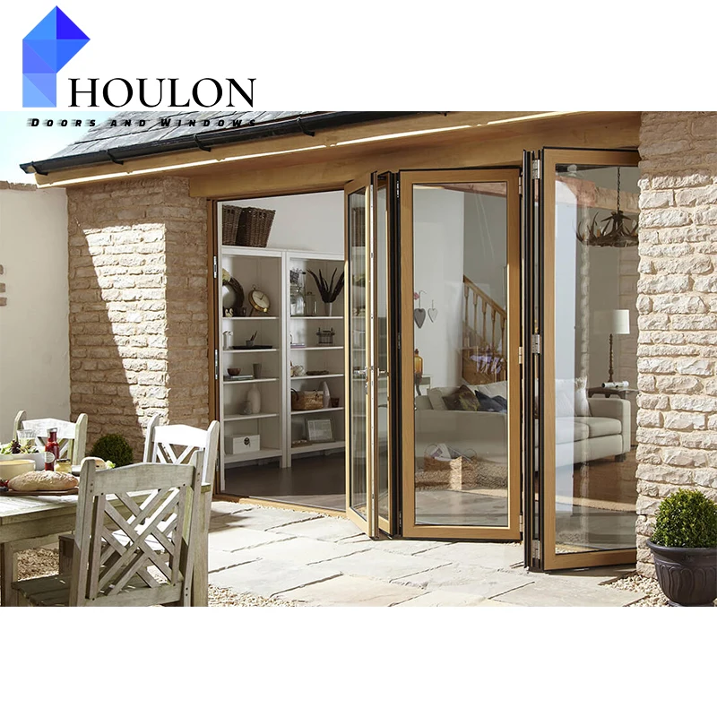Combination Price Outstanding Quality Folding Sliding Door System Sliding Folding French Door