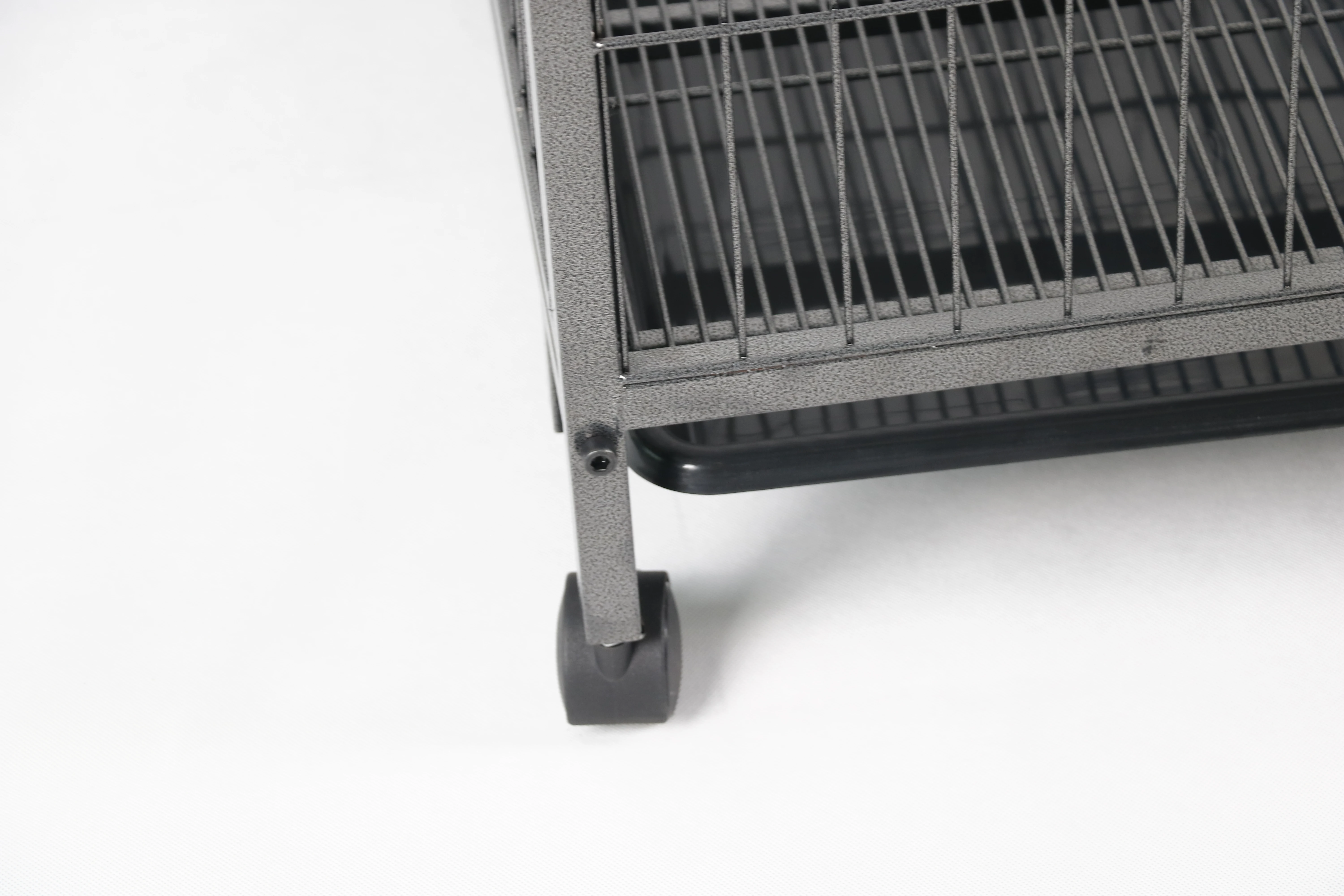 NANTONG HAIAN Dog Cage Crate Heavy Duty Strong Metal Kennel Playpen for Large Dogs with Four Wheels