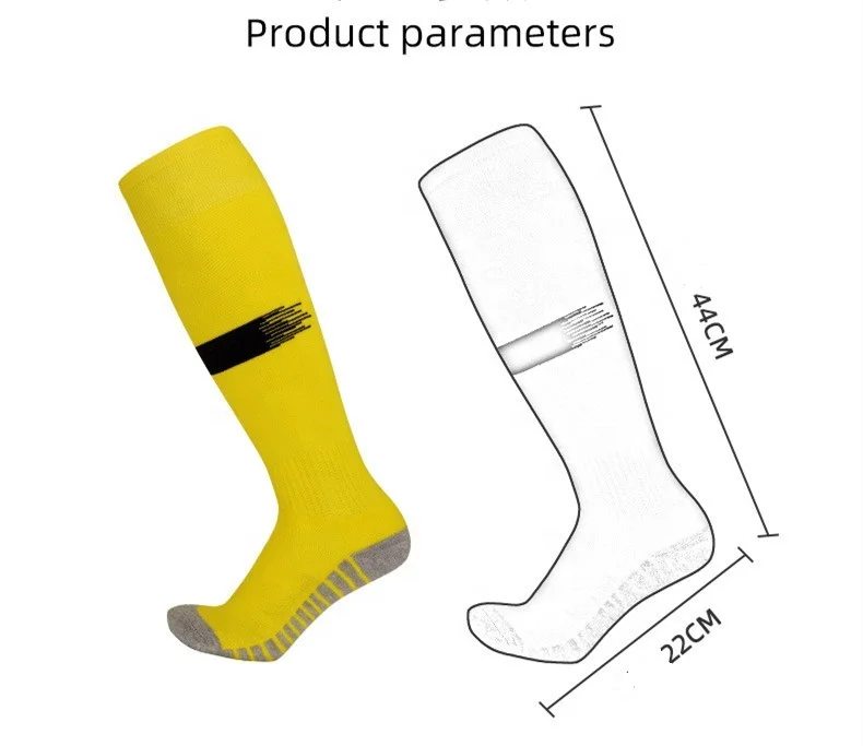 Wholesale high quality long tube custom cheap price anti-slip sport soccer football socks
