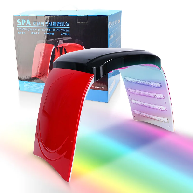 Home Use Beauty Equipment Photodynamic Therapy 7 Colors PDT LED Light Therapy Machine with Nano Mist Spray