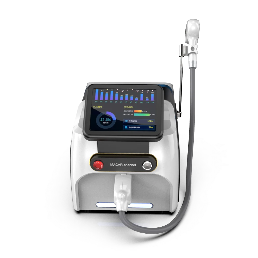 Diode Laser Hair Removal Machine OEM Logo Medical Ce Portable 755 808 1064 Laser Hair Removal Epilator 808nm Diode Laser